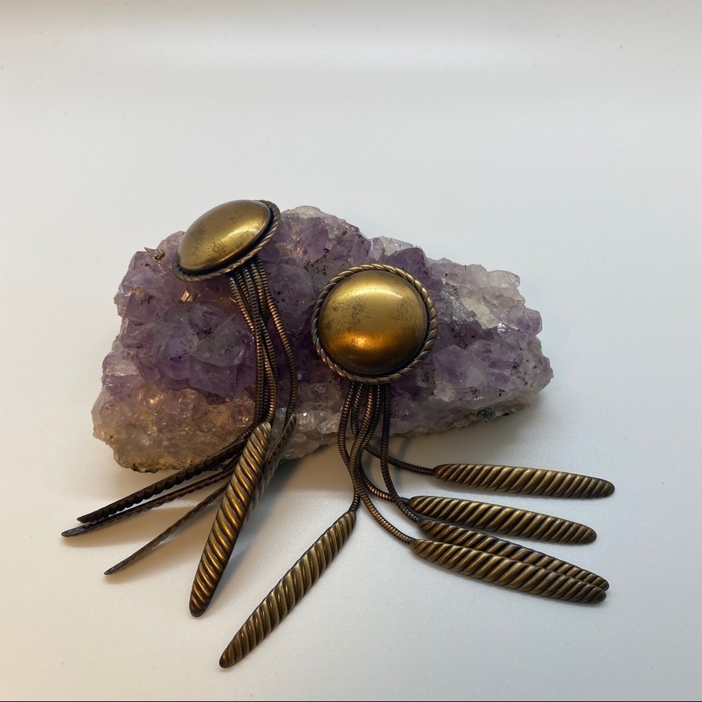Unique Clip Earrings-Vintage